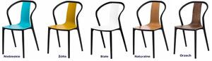 Designerskie krzesło Emeli - żółte