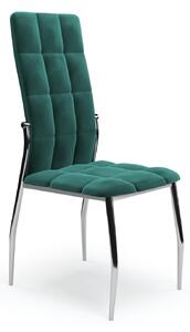 Eleganckie zielone krzesło w stylu glamour do jadalni | Umeblowana.com