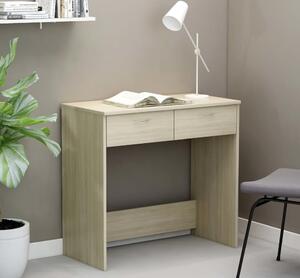 Stolik pod laptopa, biurko z szufladami, toaletka dąb sonoma 80x40 cm | Umeblowana.com