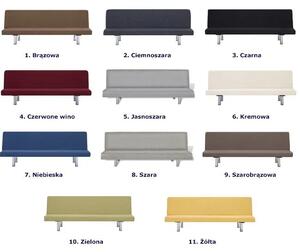 Sofa minimalistyczna Melwin 2X – brązowa