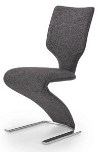 Szare nowoczesne krzesło na płozach - Louis
