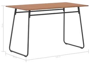 Stół jadalniany w stylu loft ze sklejki Bixor – brązowy
