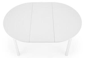 Biały okrągły stół kuchenny rozkładany ø102 cm
