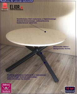 Okrągły minimalistyczny stolik kawowy Inelo R8