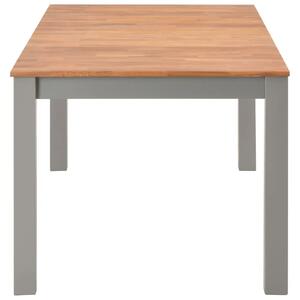 Stół jadalniany z drewna dębowego Erin 2X – szary