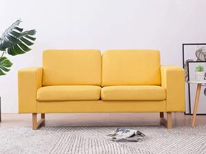 Elegancka dwuosobowa sofa Williams 2X - żółta
