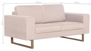 Elegancka dwuosobowa sofa Williams 2X - kremowa
