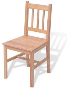 Drewniany stół kuchenny z krzesłami, 70x70 cm - zestaw