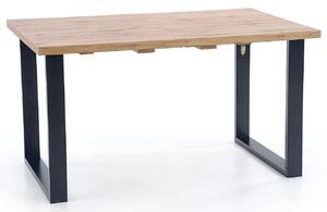 Drewniany rozkładany stół w stylu loft do salonu Lucy 2X