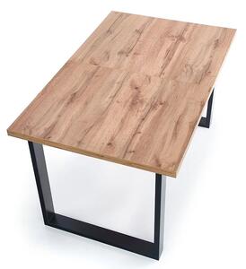 Drewniany rozkładany stół w stylu loft do salonu Lucy 2X