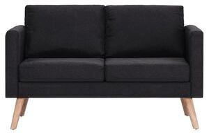 Komplet 2 sof wypoczynkowych Bailey - Czarny