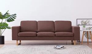 Elegancka trzyosobowa sofa Williams 3X - brązowa