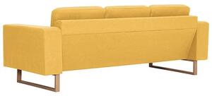 Elegancka trzyosobowa sofa Williams 3X - żółta