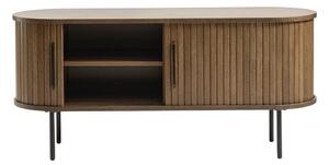 Brązowa szafka pod TV w dekorze dębu 120x56 cm Nola – Unique Furniture