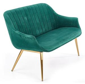Dwuosobowa sofa w stylu glamour Karins 4X - zielona