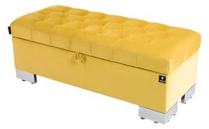 Kufer Pikowany CHESTERFIELD Żółcień Cytrynowa / Model Q-4 Rozmiary od 50 cm do 200 cm