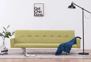 Rozkładana sofa Nesma z podłokietnikami - zielona