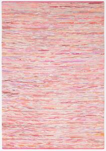 Ręcznie tkany bawełniany dywan 80x150 cm, różowy