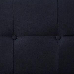 Rozkładana sofa Nesma z podłokietnikami - czarna