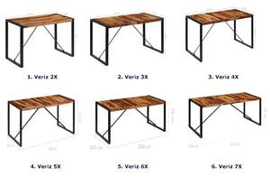Industrialny stół z sheesham 100x200 - Veriz 6X