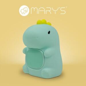 Lampka nocna dla dzieci z budzikiem bezprzewodowa RGBW niebieska dino LED 1.5W Mary's