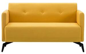 Stylowa 2-osobowa sofa Rivena 2X - żółta
