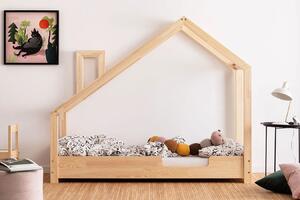 Drewniane łóżko dziecięce domek Lumo 4X - 23 rozmiary