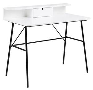 Drewniane biurko Aleno - białe