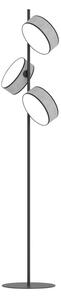 Lampa stojąca podłogowa minimalistyczna szara z abażurem 3xE14 10W DRUMZ Emibig