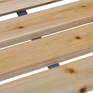 Drewniana ławka ogrodowa Gasper - brązowa