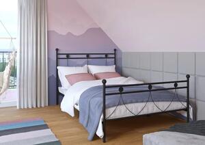 Jednoosobowe łóżko metalowe Rosette 90x200 - 17 kolorów