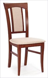 Krzesło drewniane tapicerowane Rumer - czereśnia antyczna
