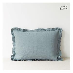 Lniana poszewka na poduszkę 40x40 cm Blue Fog – Linen Tales