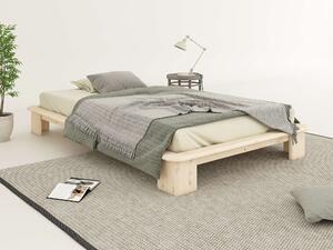 Sosnowe łóżko typu futon 120x200 cm