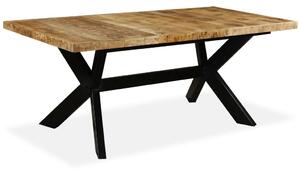 Prostokątny stół z drewna mango w stylu loft Kalis 5X – jasnobrązowy