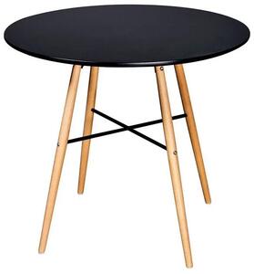 Okrągły stół Bacoli - czarny