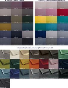 Pojedyncze kontynentalne łóżko jednoosobowe Persea 80x200 - 58 kolorów