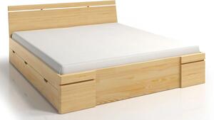 Drewniane łóżko z szufladami Ventos 5X - 5 ROZMIARÓW