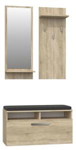 Elegancka garderoba Teva - dąb sonoma