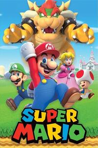 Plakat, Obraz Super Mario - Character Montage, (61 x 91.5 cm)