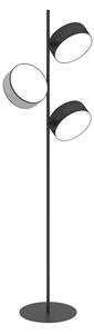 Lampa stojąca podłogowa minimalistyczna czarno-szara z abażurem 3xE14 10W DRUMZ Emibig