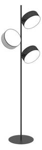Lampa stojąca podłogowa minimalistyczna czarno-szara z abażurem 3xE14 10W DRUMZ Emibig