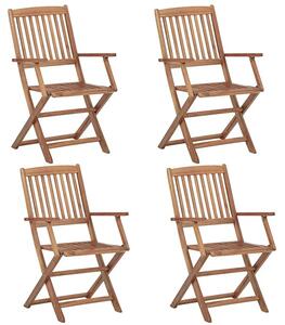 Komplet składanych krzeseł ogrodowych Tony 4 szt