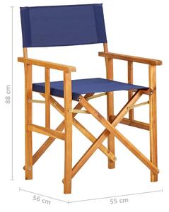 Komplet krzeseł reżysera Martin - niebieskie