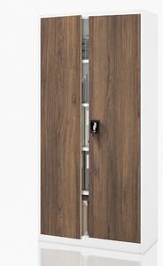 Szafa biurowa na dokumenty biała / orzech: Eco Design JAN 900 x 1850 x 400 mm