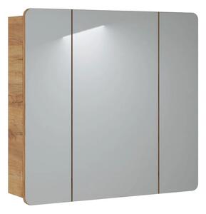 Podwieszana szafka łazienkowa z lustrem - Borneo 14X