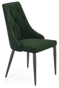 Zestaw zielonych nowoczesnych krzeseł do jadalni 4 szt. - Roni 4S