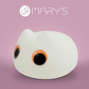 Lampka nocna dla dzieci bezprzewodowa biała kotek LED 0.2W Mary's