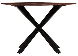 Stół okrągły w stylu loft do kuchni Rival – brązowy