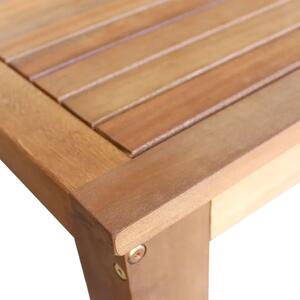Wysoki stolik barowy drewniany Piles 2X – brązowy